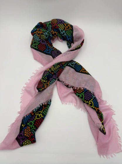 Gucci-Stola-in-Misto-Seta-GG-Psychedelic-Rosa-70031214838084 - Pally Vintage Closet