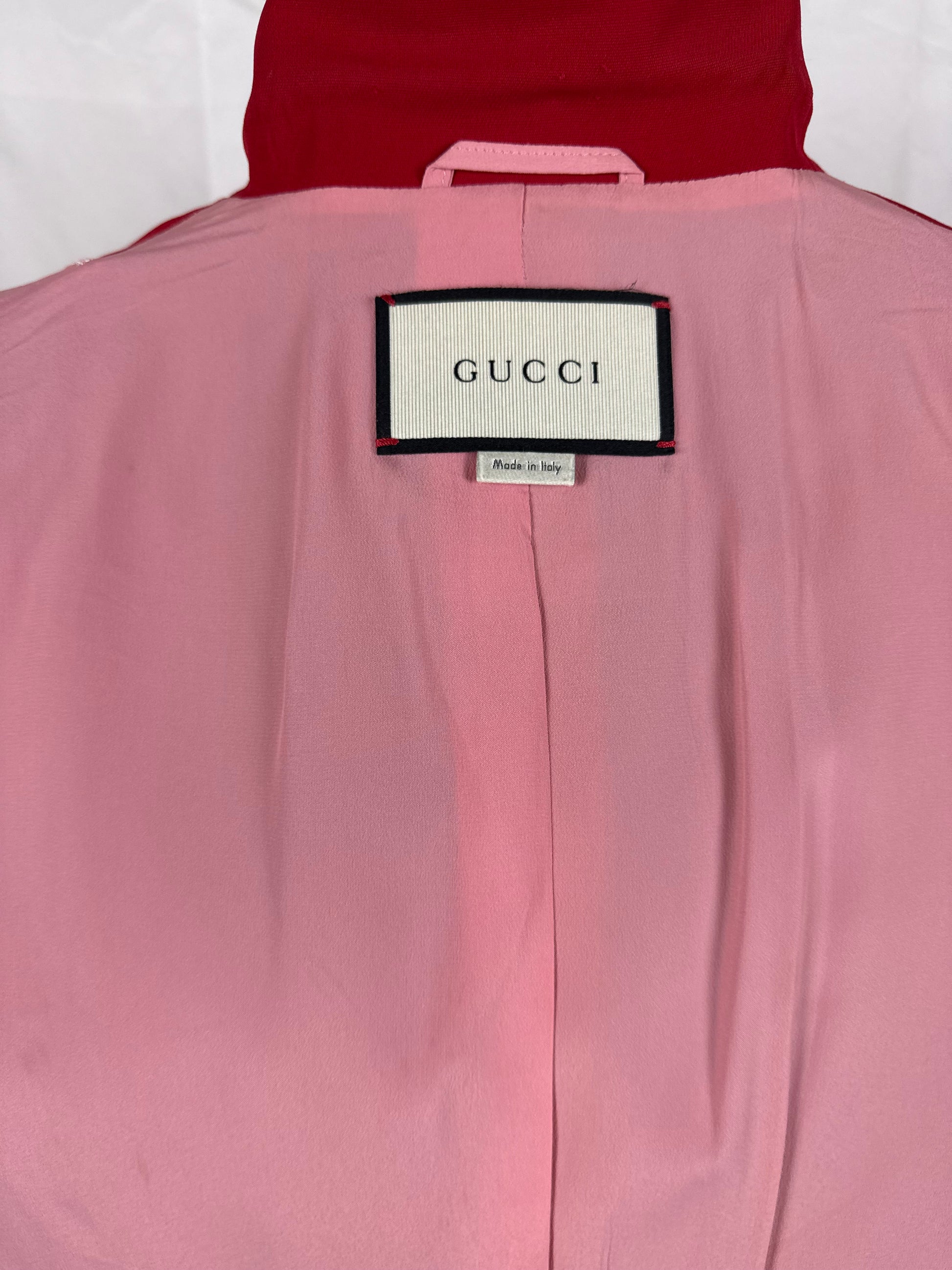 Gucci Tailleur con Dettagli Ruffled Rosso - Pally Vintage Closet
