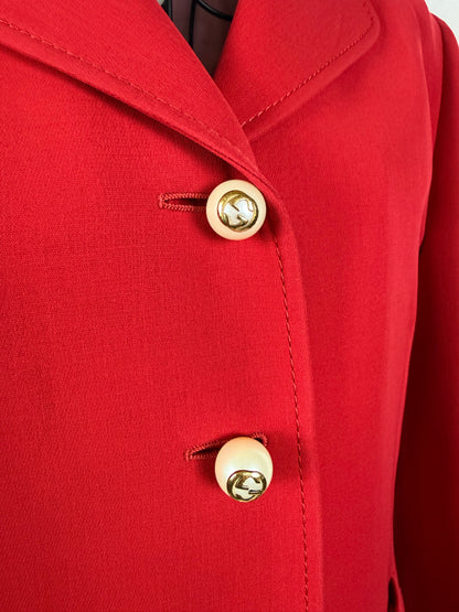 Gucci Tailleur con Dettagli Ruffled Rosso - Pally Vintage Closet