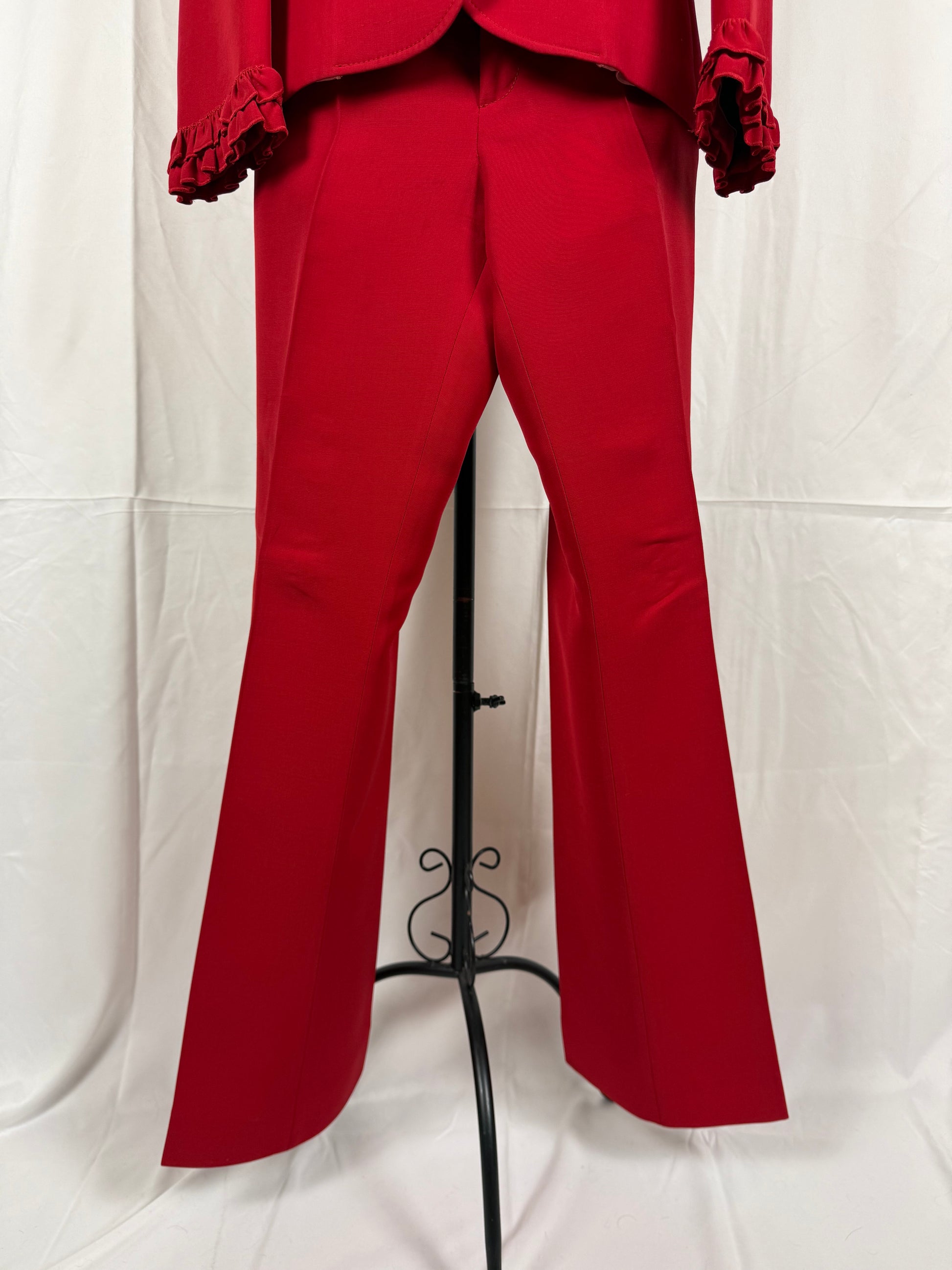 Gucci Tailleur con Dettagli Ruffled Rosso - Pally Vintage Closet