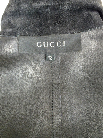 Gucci-Tom-Ford-Giacca-Biker-in-Pregiato-Camoscio-Nero-70263519248708 - Pally Vintage Closet