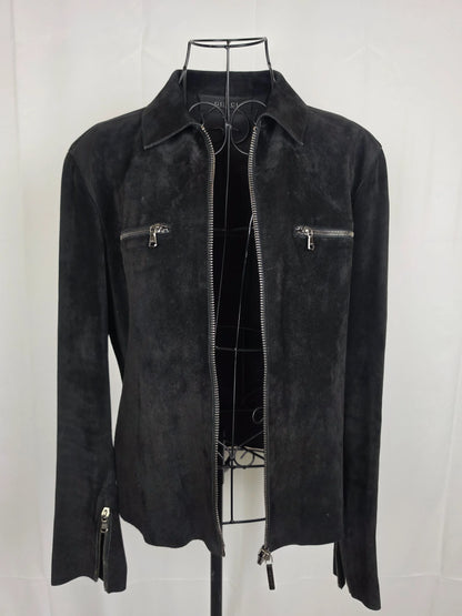 Gucci-Tom-Ford-Giacca-Biker-in-Pregiato-Camoscio-Nero-70263519445316 - Pally Vintage Closet
