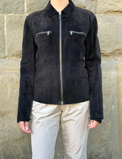 Gucci-Tom-Ford-Giacca-Biker-in-Pregiato-Camoscio-Nero-70300489515332 - Pally Vintage Closet