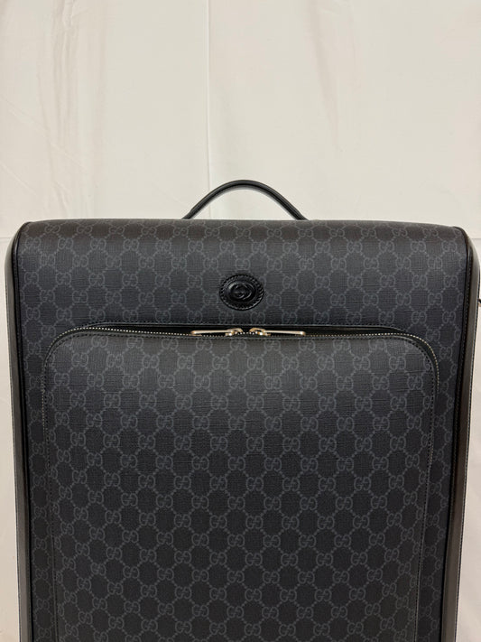Gucci Trolley GG Supreme Medio Nero e Grigio - Pally Vintage Closet