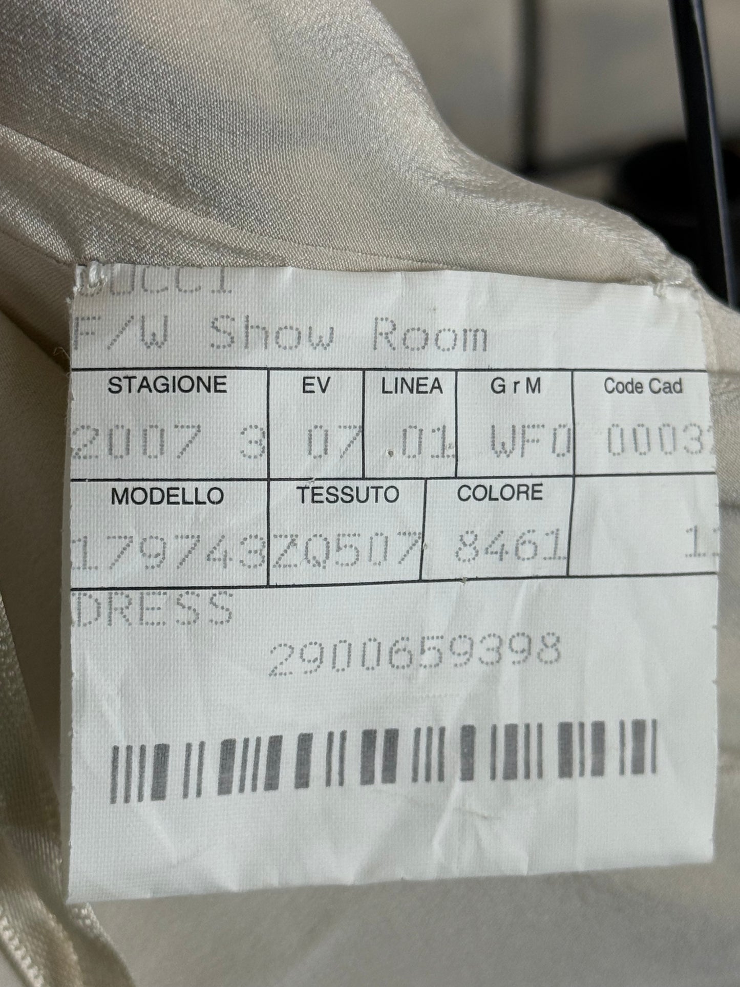 Gucci Vestito al Ginocchio Stampa Renne Verde e Avorio - Pally Vintage Closet