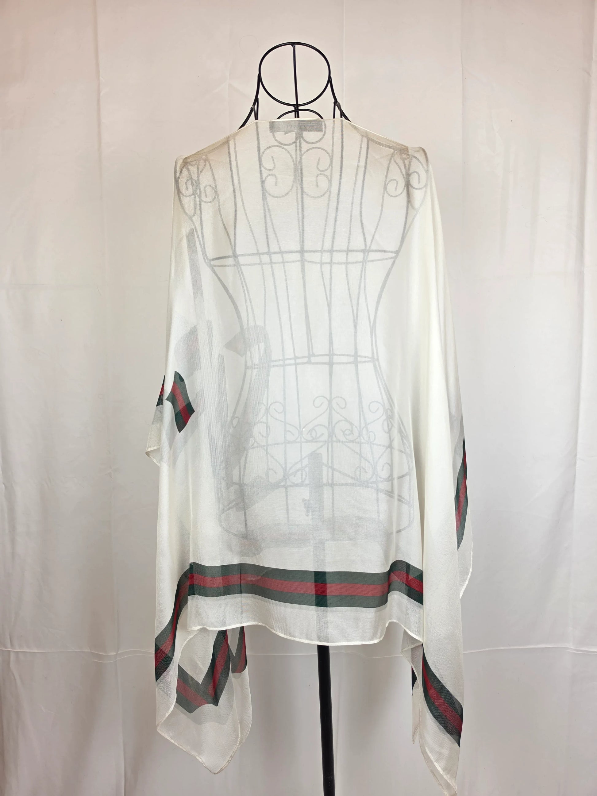 Gucci-Vintage-Stola-in-Chiffon-Bianco-70263516037444 - Pally Vintage Closet
