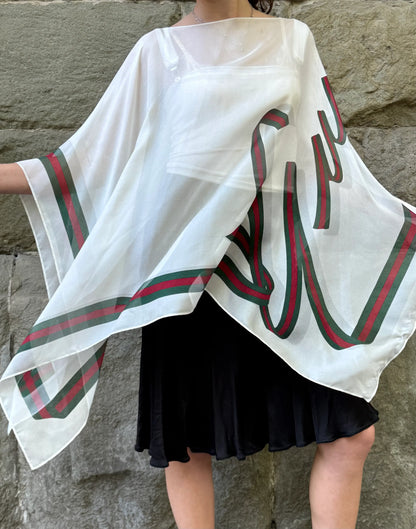 Gucci-Vintage-Stola-in-Chiffon-Bianco-70300490694980 - Pally Vintage Closet