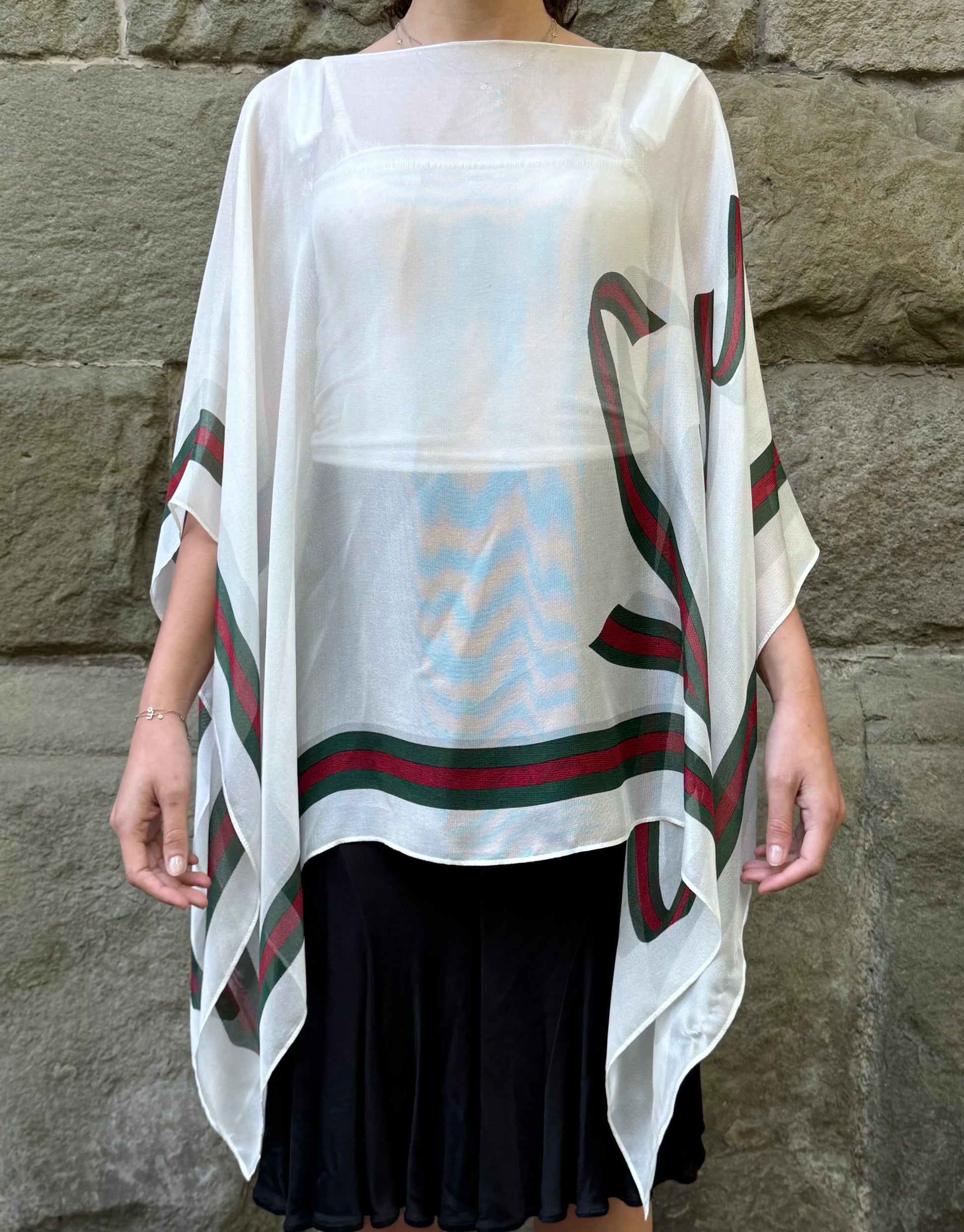 Gucci-Vintage-Stola-in-Chiffon-Bianco-70300490727748 - Pally Vintage Closet