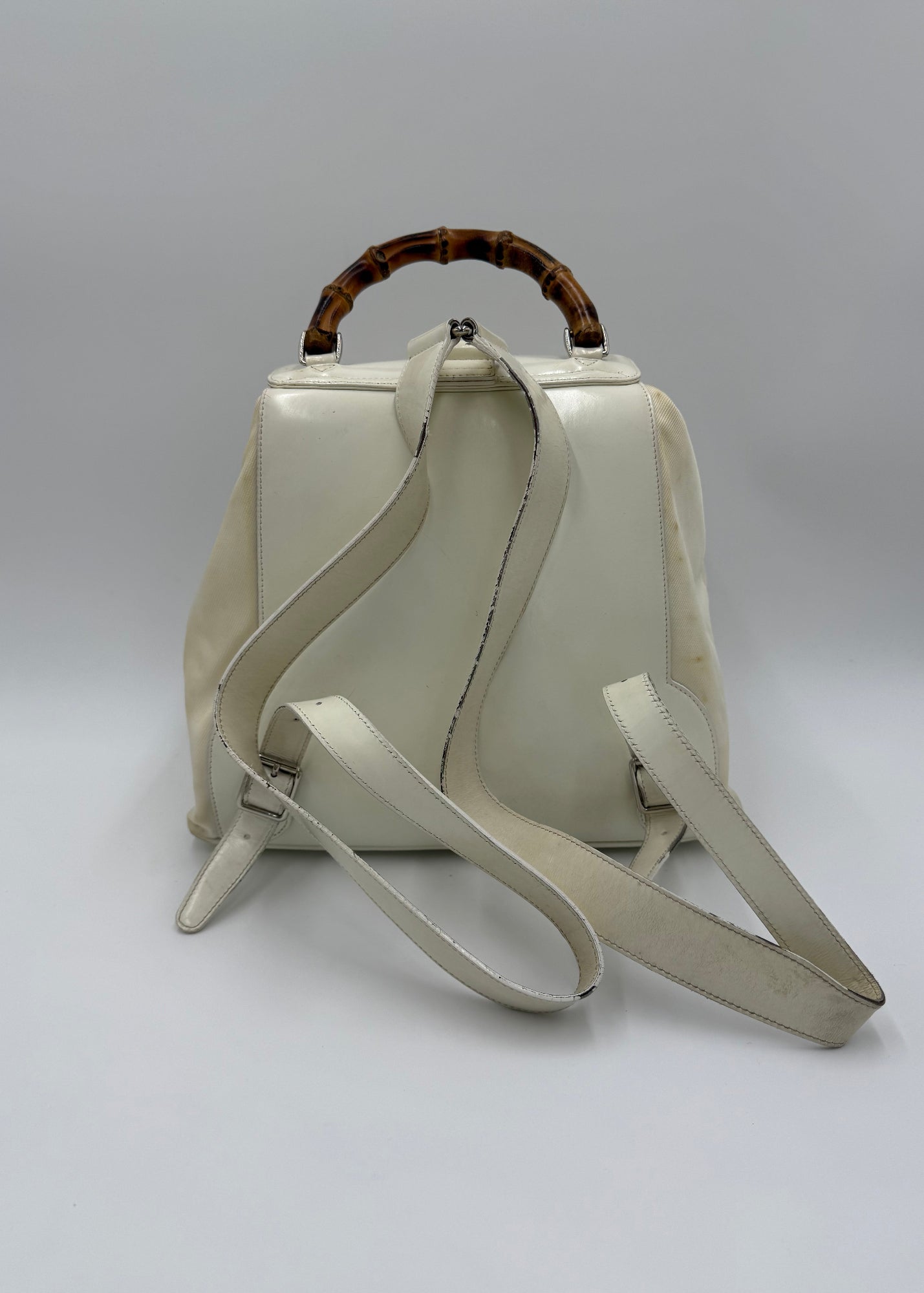 Gucci Zaino Bamboo Vintage Grande Panna