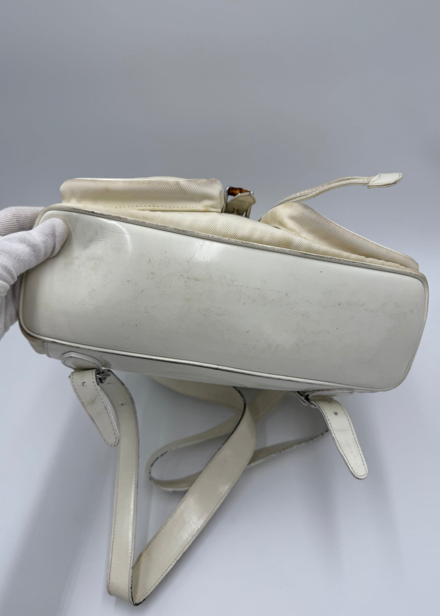 Gucci Zaino Bamboo Vintage Grande Panna