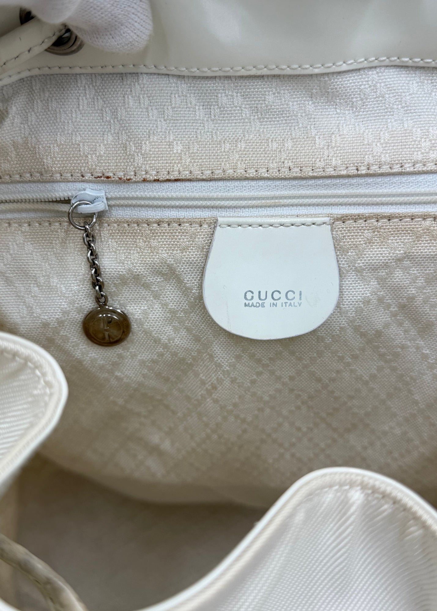 Gucci Zaino Bamboo Vintage Grande Panna