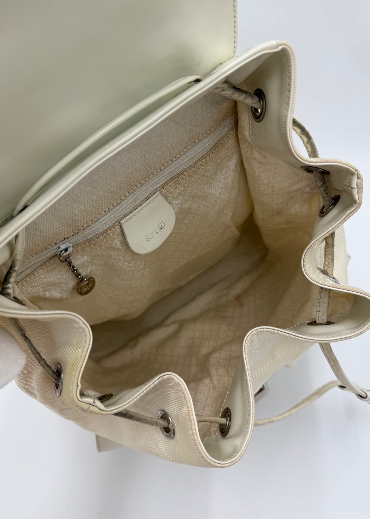 Gucci Zaino Bamboo Vintage Grande Panna