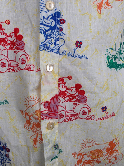 Gucci x Disney Camicia in Cotone con Stampa Iconica Cruise 2020 Avorio - Pally Vintage Closet