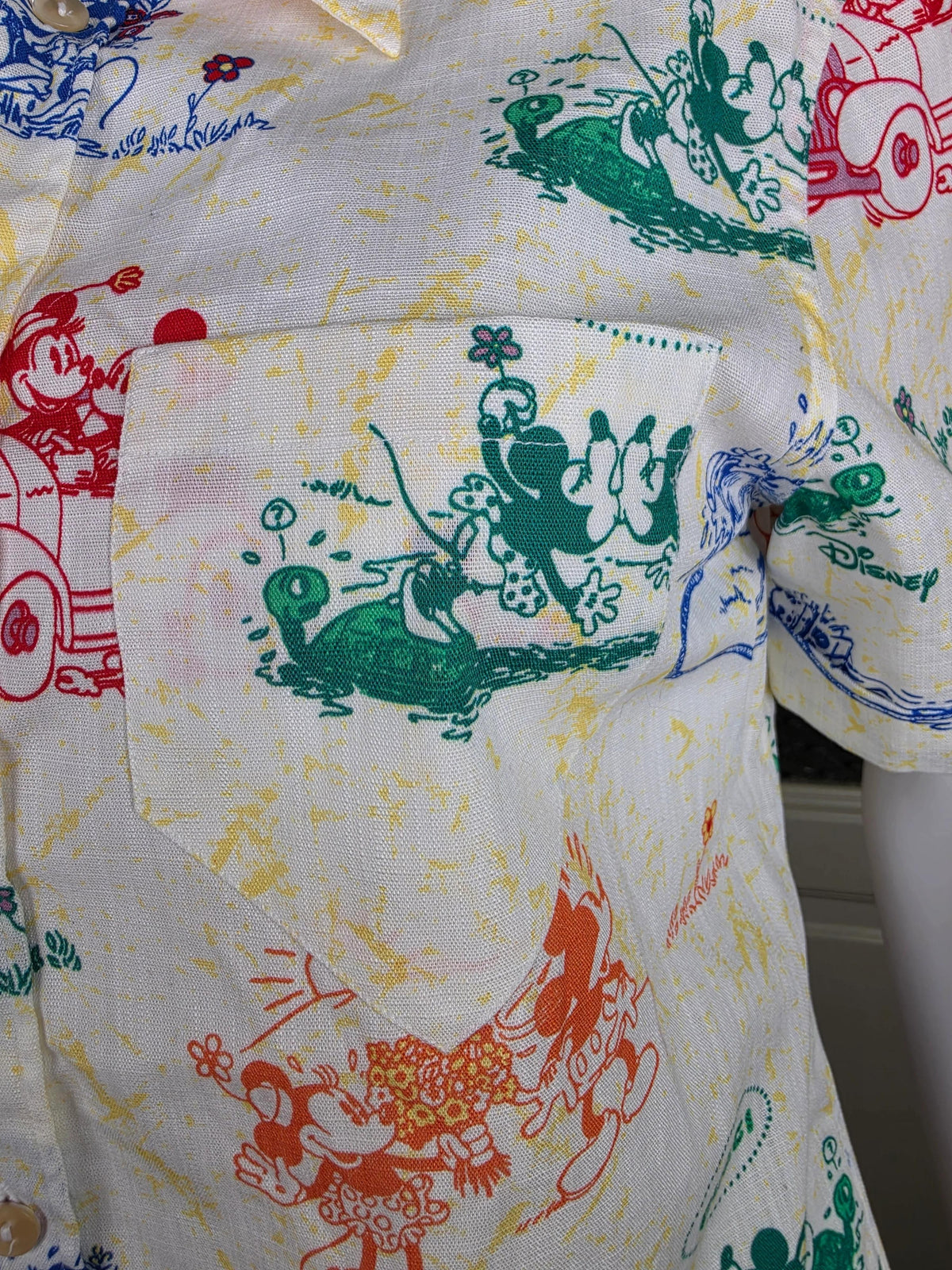 Gucci x Disney Camicia in Cotone con Stampa Iconica Cruise 2020 Avorio - Pally Vintage Closet