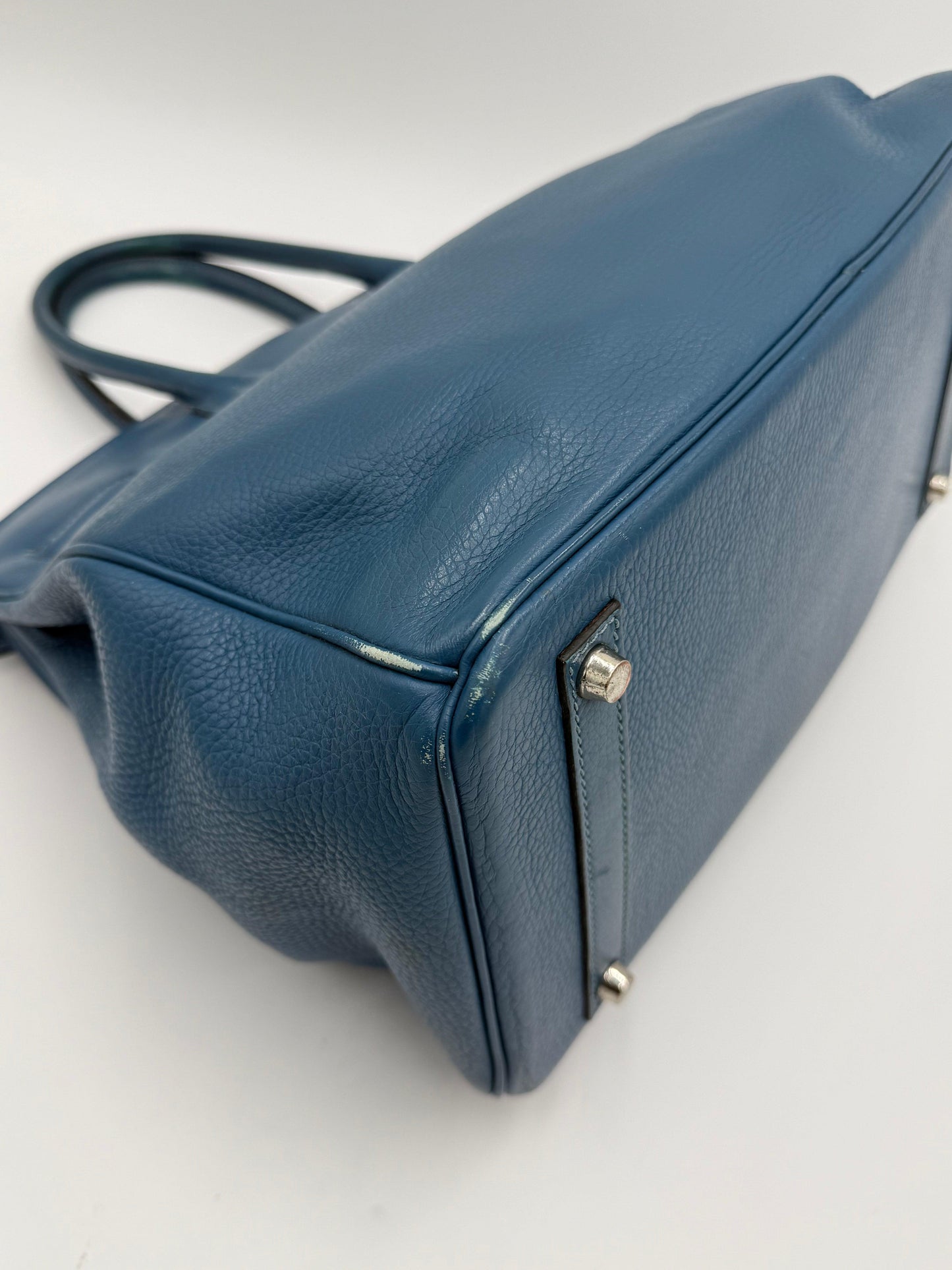 Herm-s-Borsa-Birkin-35-Blue-Jean-in-Pelle-Togo-con-Hardware-Palladio-70420590199108 - Pally Vintage Closet