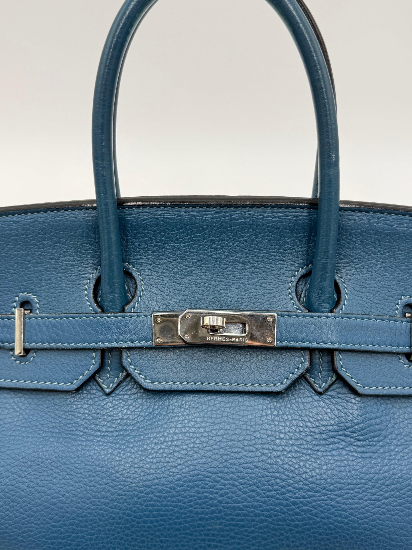 Herm-s-Borsa-Birkin-35-Blue-Jean-in-Pelle-Togo-con-Hardware-Palladio-70420590428484 - Pally Vintage Closet