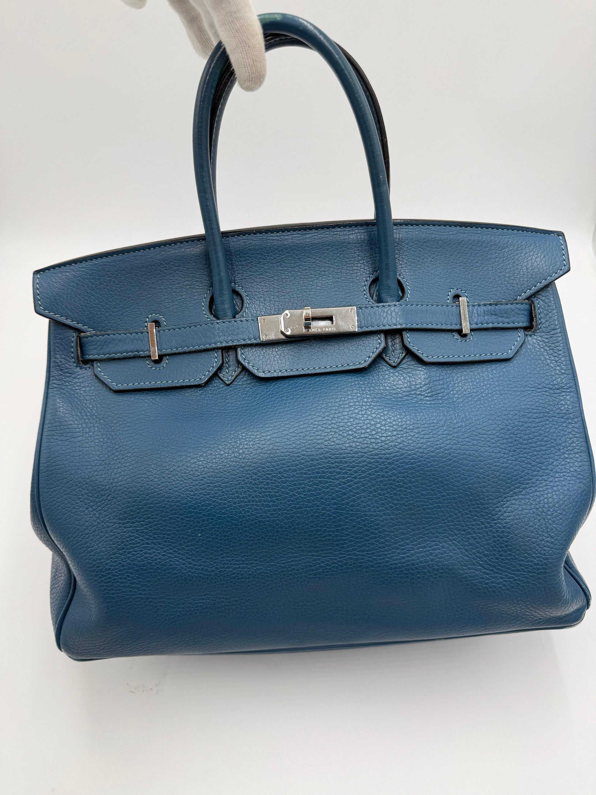 Herm-s-Borsa-Birkin-35-Blue-Jean-in-Pelle-Togo-con-Hardware-Palladio-70420590494020 - Pally Vintage Closet