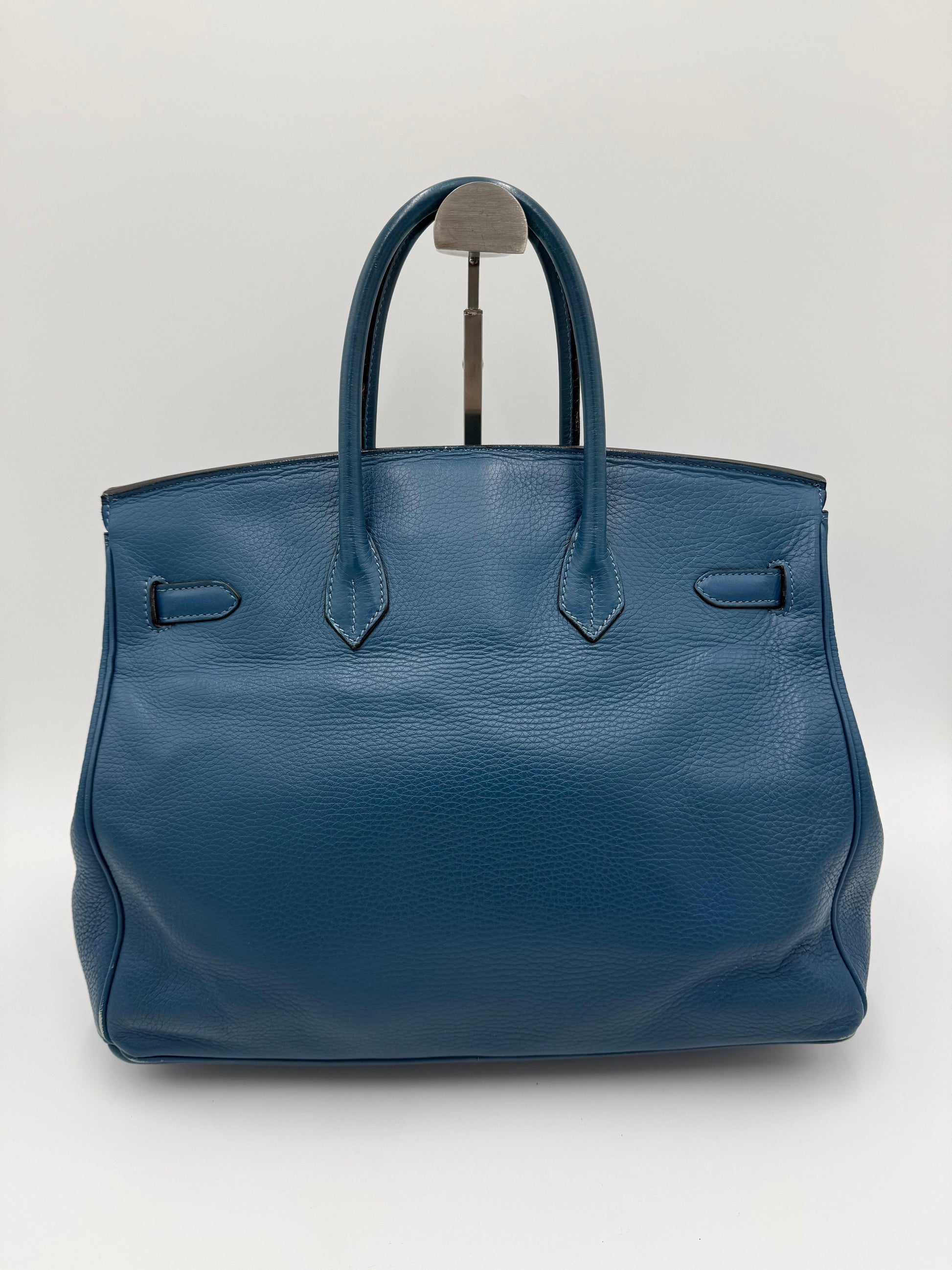 Herm-s-Borsa-Birkin-35-Blue-Jean-in-Pelle-Togo-con-Hardware-Palladio-70420590690628 - Pally Vintage Closet