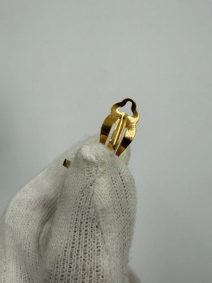 Herm-s-Orecchini-a-Clip-Vintage-Bijouterie-Fantaisie-Motivo-Equestre-Avorio-70560858440004 - Pally Vintage Closet