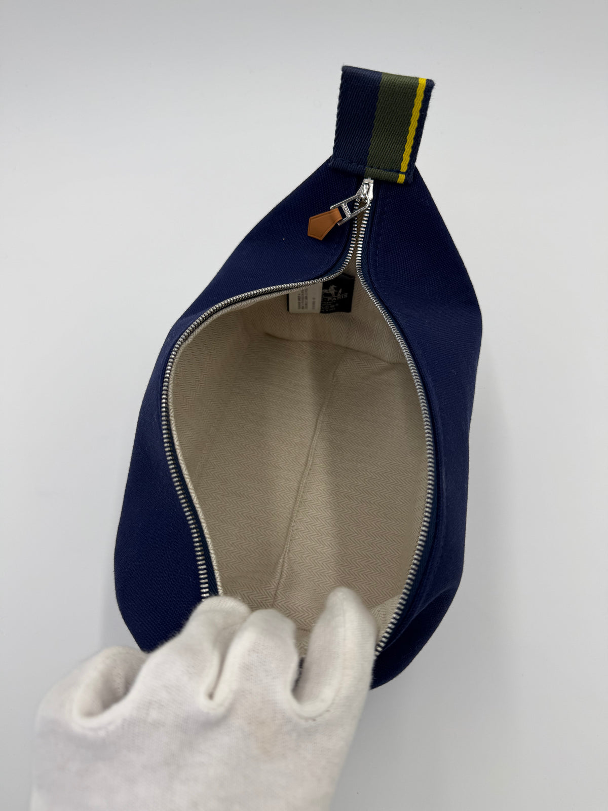 Hermès Pouch Bride-à-Brac H Pavillon PM Bleu Marine - Pally Vintage Closet