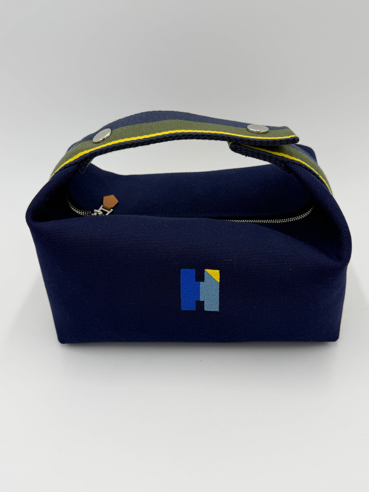 Hermès Pouch Bride-à-Brac H Pavillon PM Bleu Marine - Pally Vintage Closet