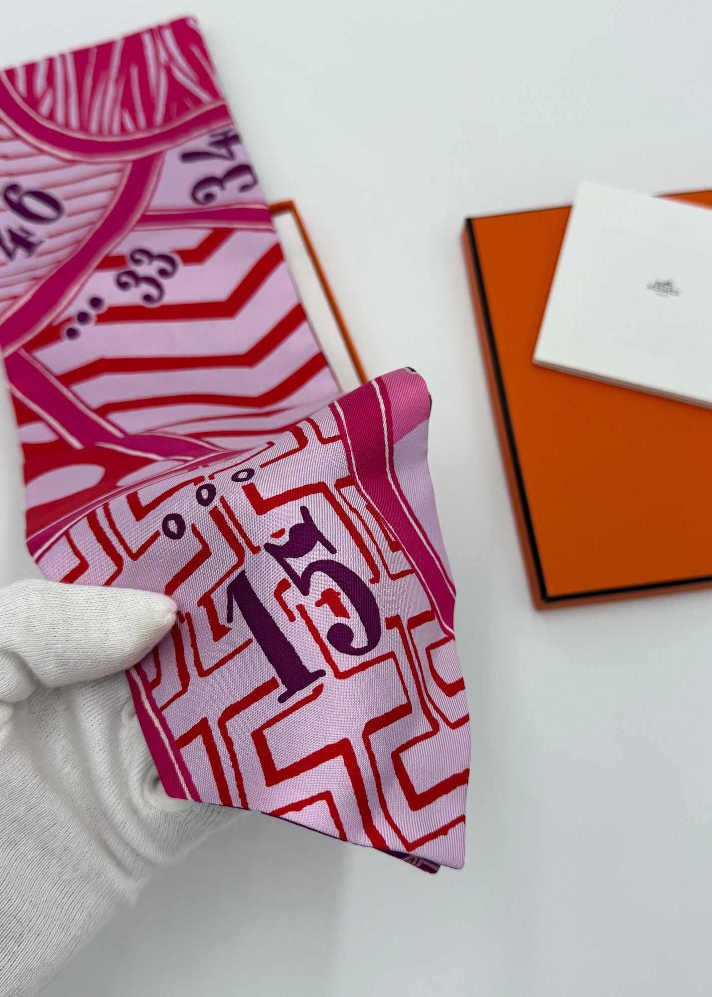 Hermès Twilly in Seta Multicolore