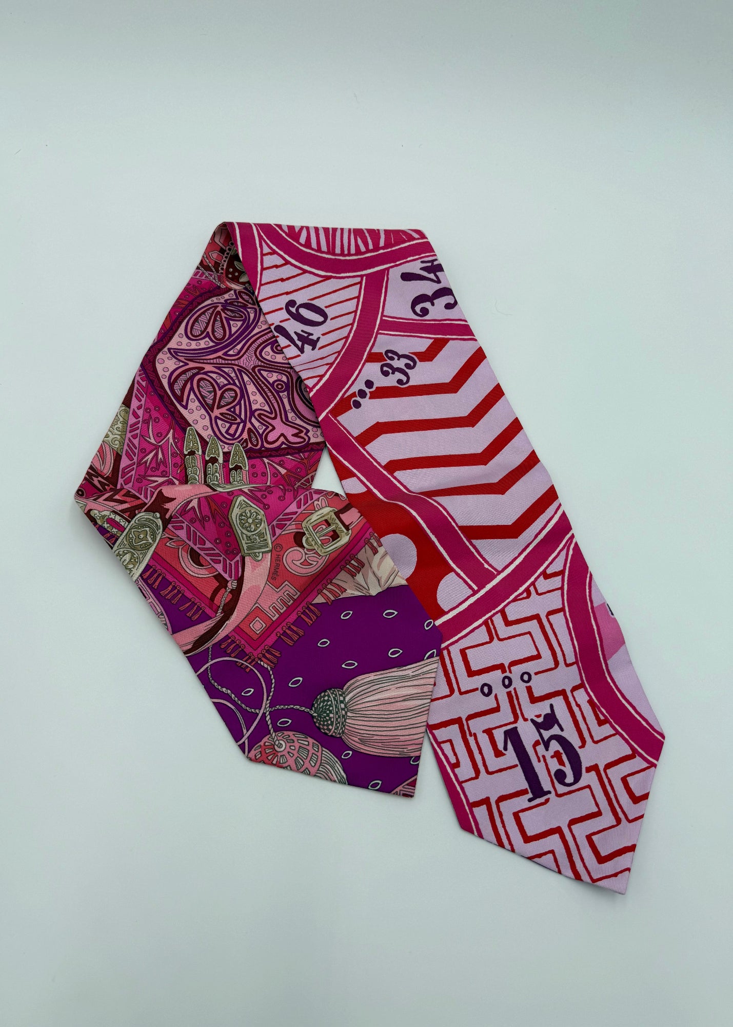 Hermès Twilly in Seta Multicolore