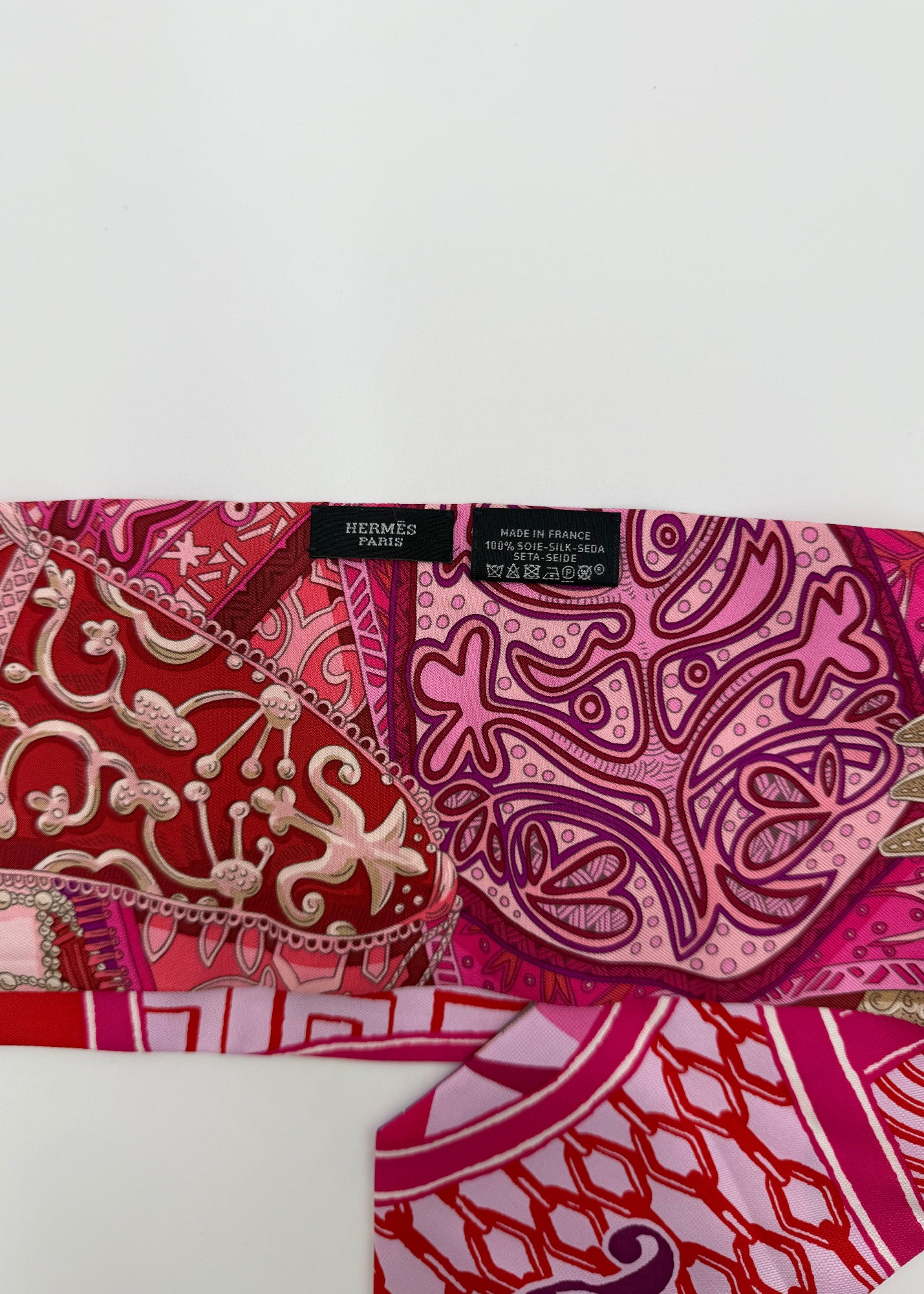 Hermès Twilly in Seta Multicolore