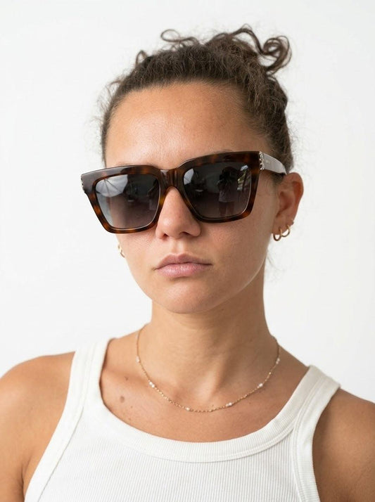 Missoni Square Tortoiseshell Sunglasses