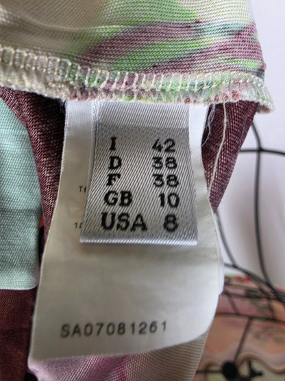 Jean Paul Gaultier Completo Vintage Canotta e Gonna con Stampa Floreale Rosa - Pally Vintage Closet