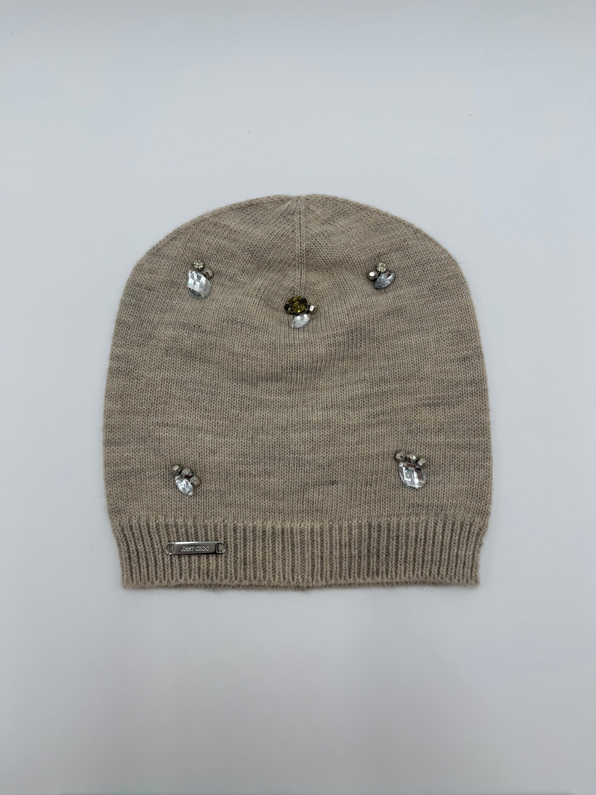 Jimmy Choo Berretto in Lana Cashmere con Dettagli Gioiello - Pally Vintage Closet