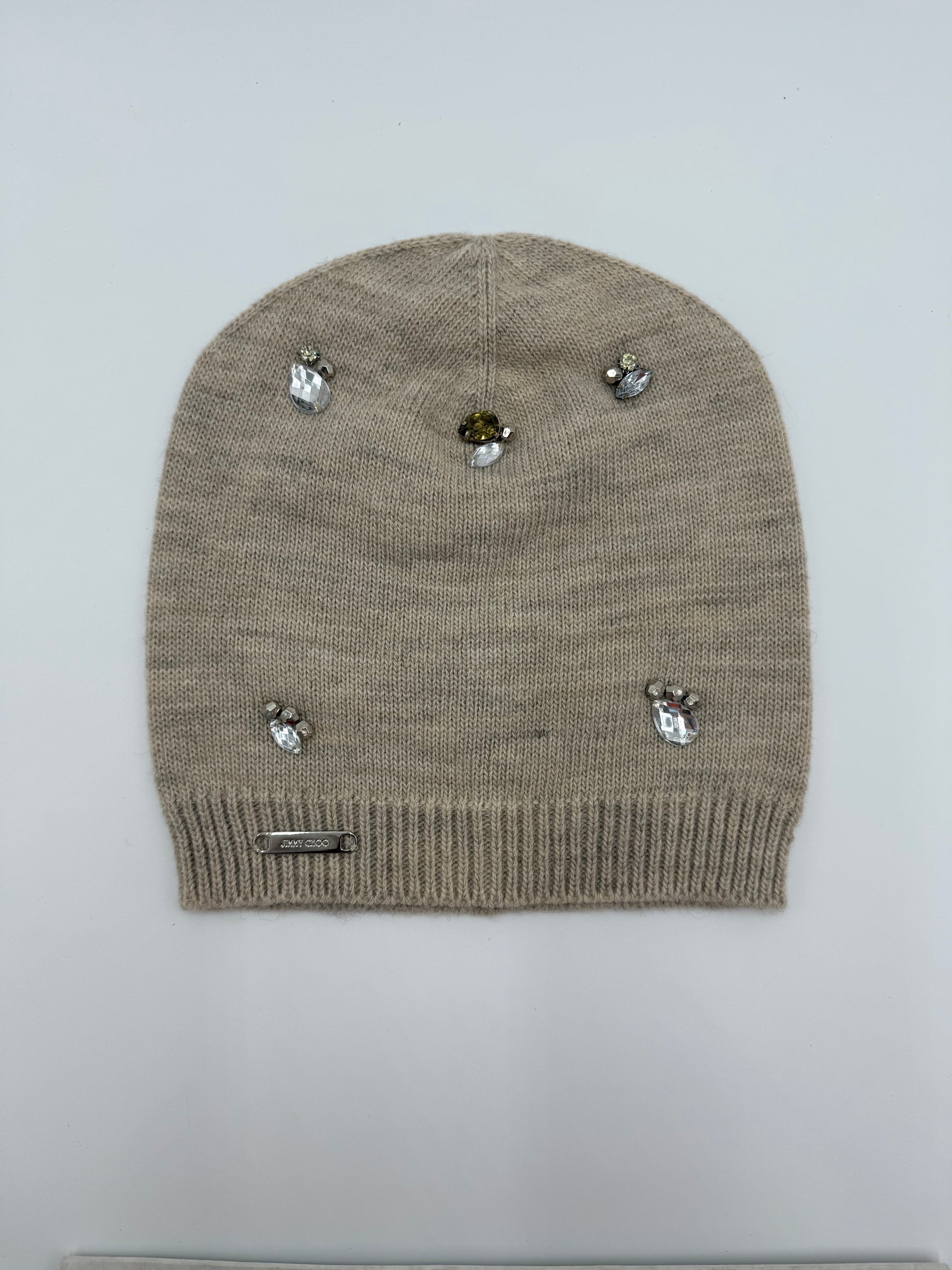 Jimmy Choo Berretto in Lana Cashmere con Dettagli Gioiello - Pally Vintage Closet