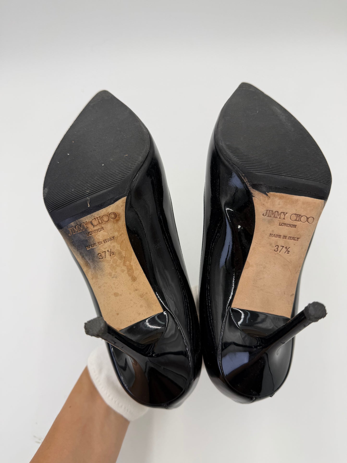 Jimmy Choo Décolleté Vintage Agnes 247 Vernice Nero