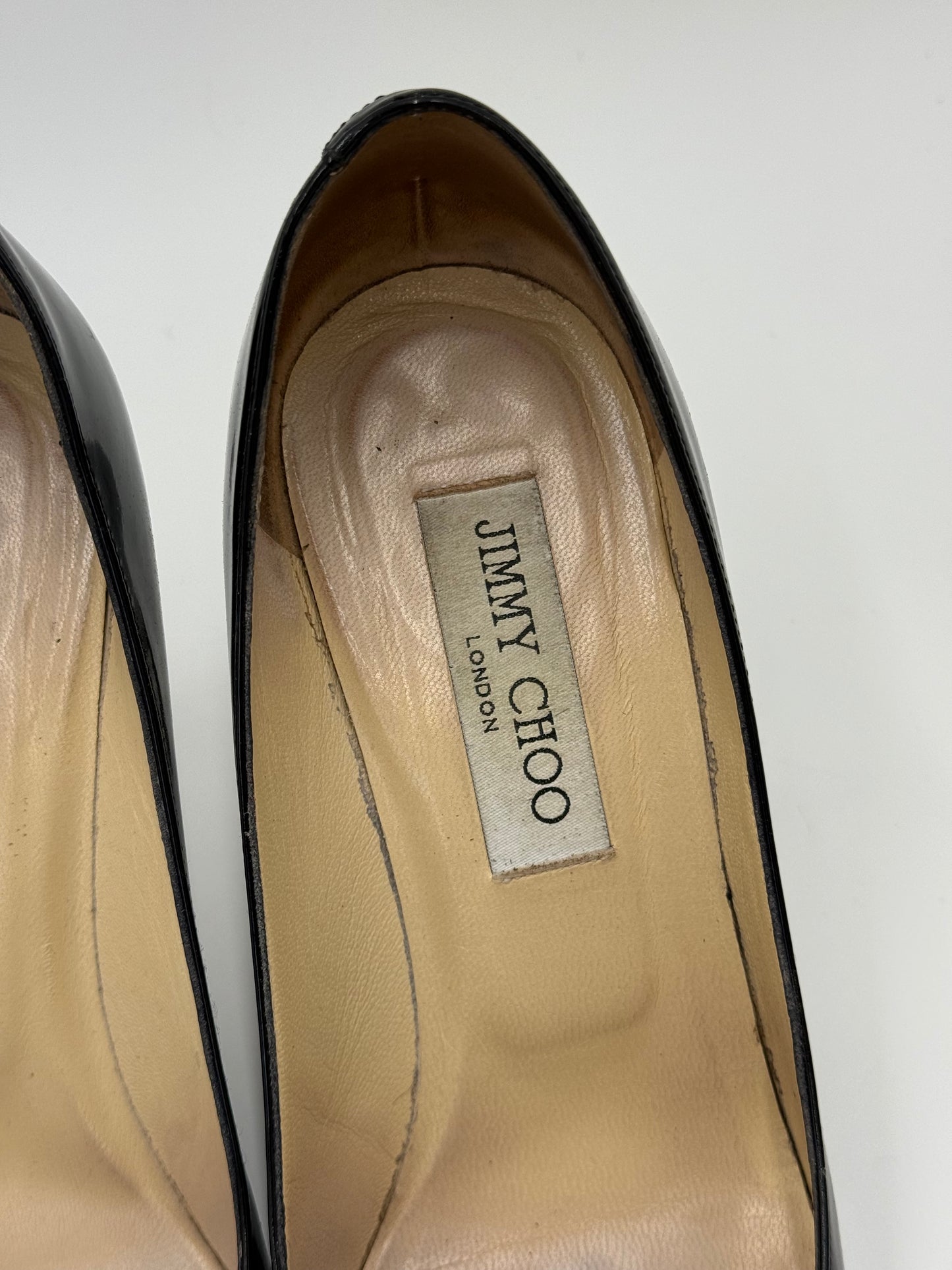 Jimmy Choo Décolleté Vintage Agnes 247 Vernice Nero