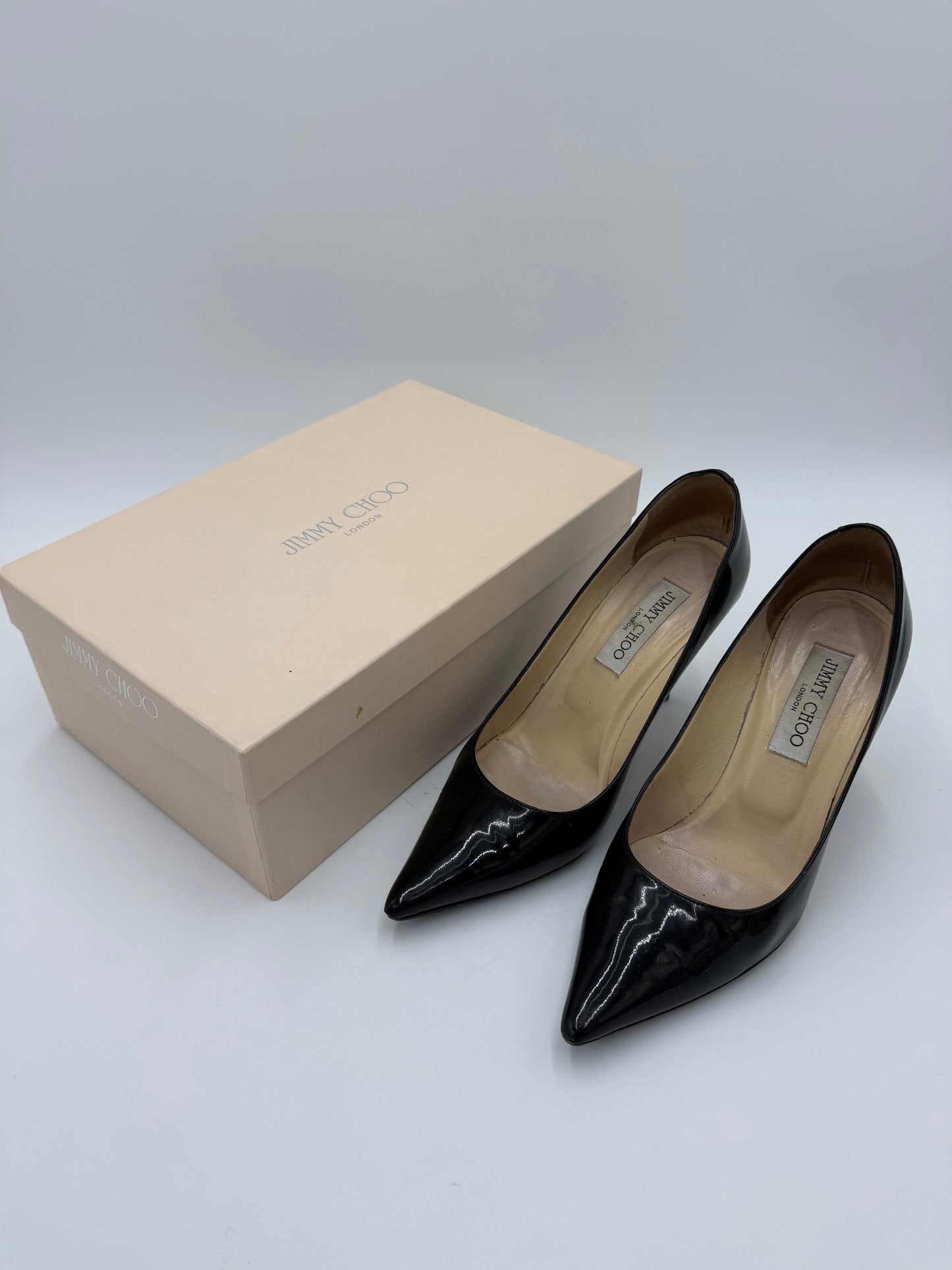 Jimmy Choo Décolleté Vintage Agnes 247 Vernice Nero