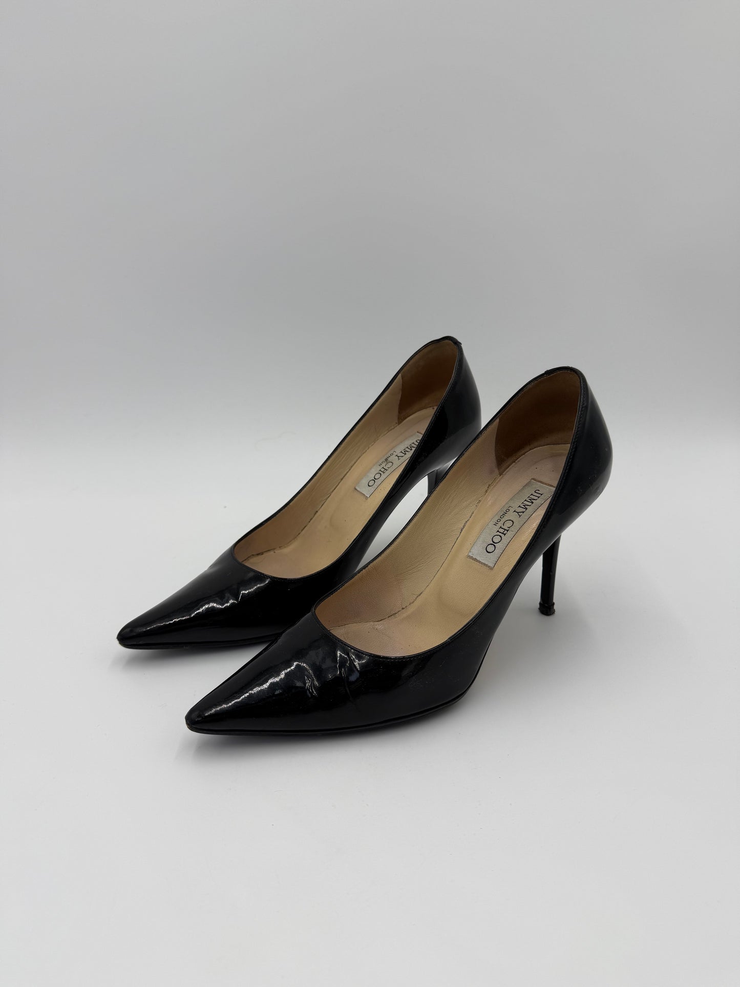 Jimmy Choo Décolleté Vintage Agnes 247 Vernice Nero