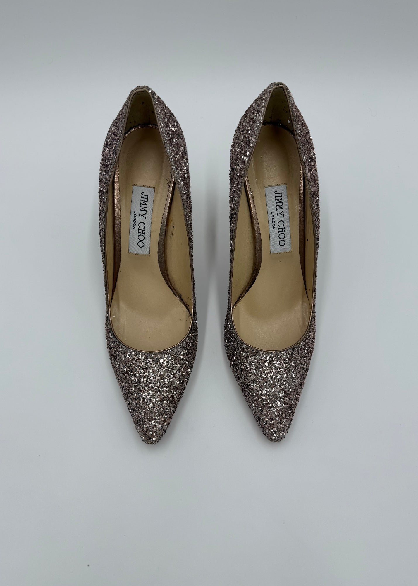 Jimmy Choo Decollété Romy 85 con Glitter