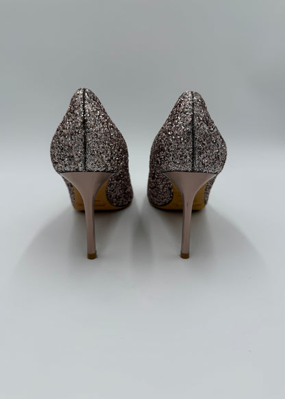 Jimmy Choo Decollété Romy 85 con Glitter