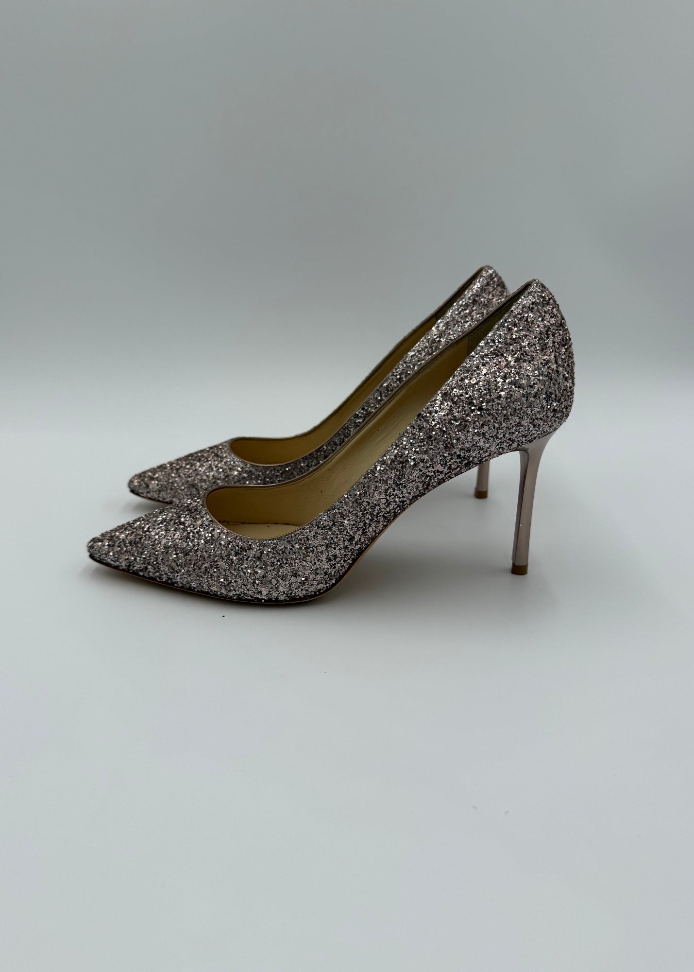 Jimmy Choo Decollété Romy 85 con Glitter