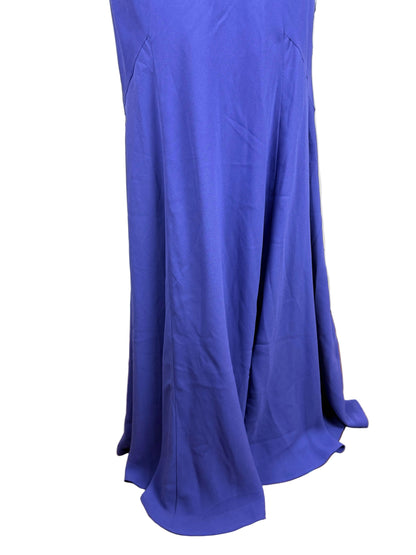 John Galliano Abito Lungo Vintage 2009 con Drappeggi in Seta Viola - Pally Vintage Closet