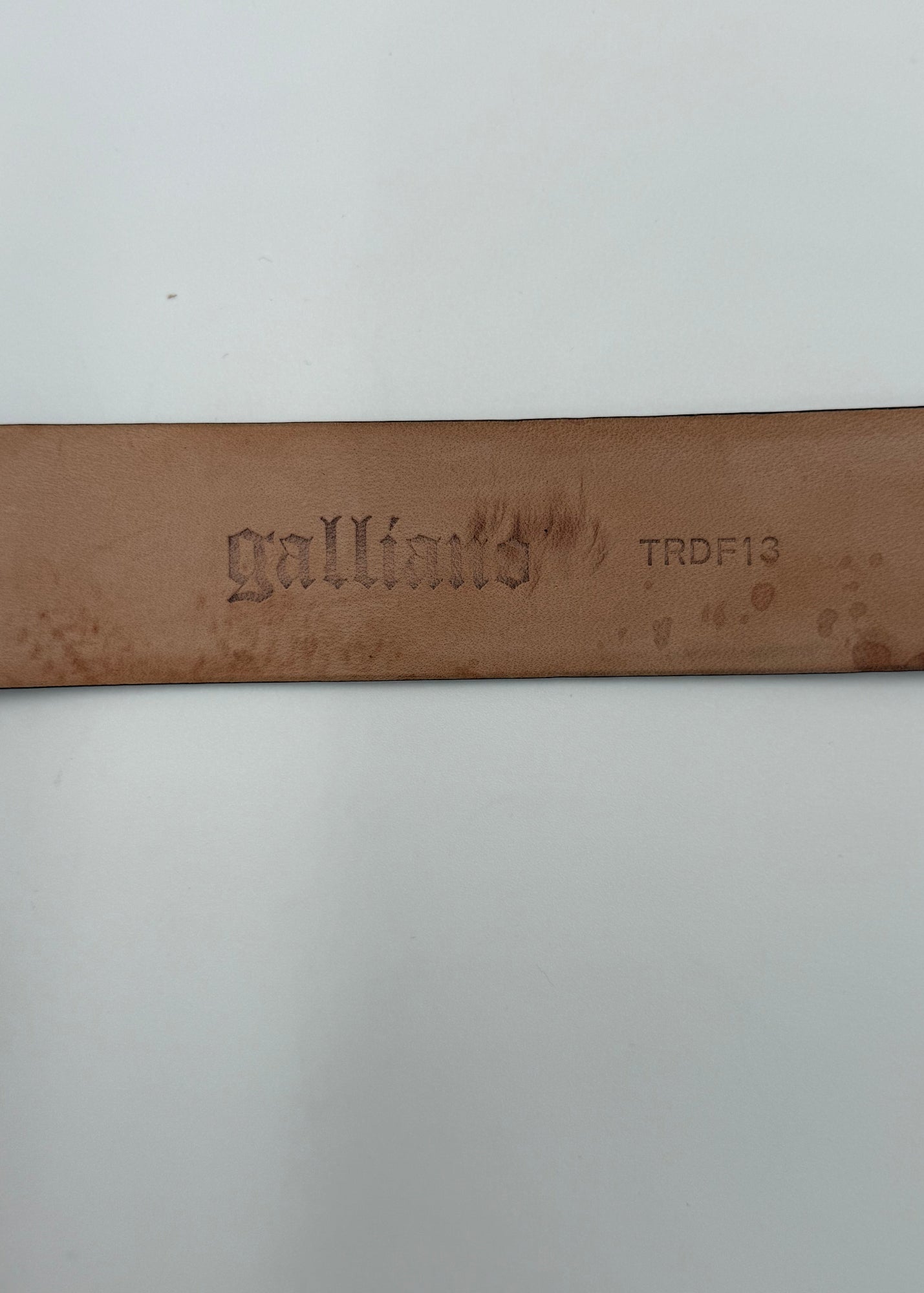 John Galliano Cintura Newspaper Collection Vintage Bianca