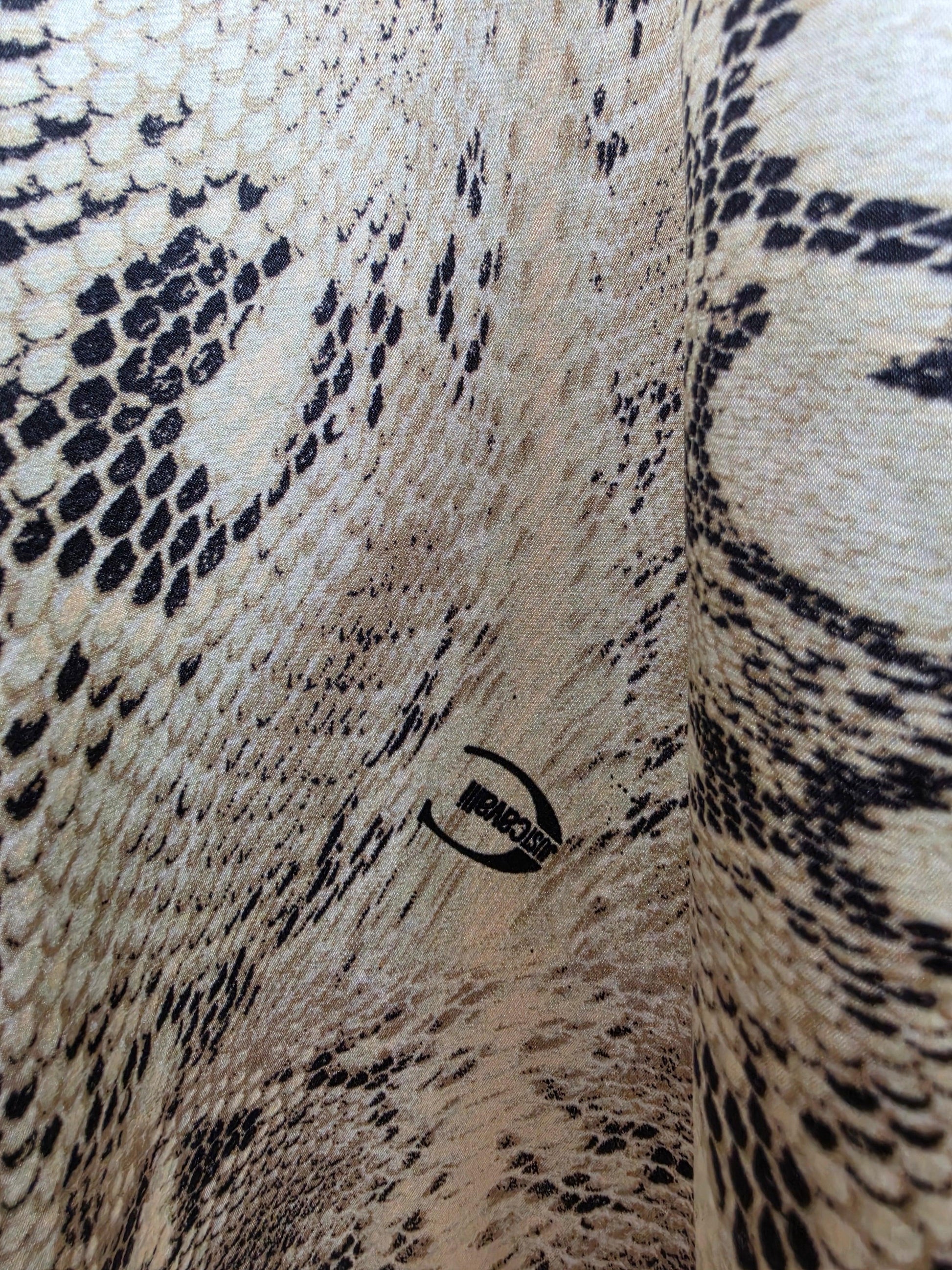Just Cavalli Abito Lungo Vintage in Misto Seta Animalier - Pally Vintage Closet