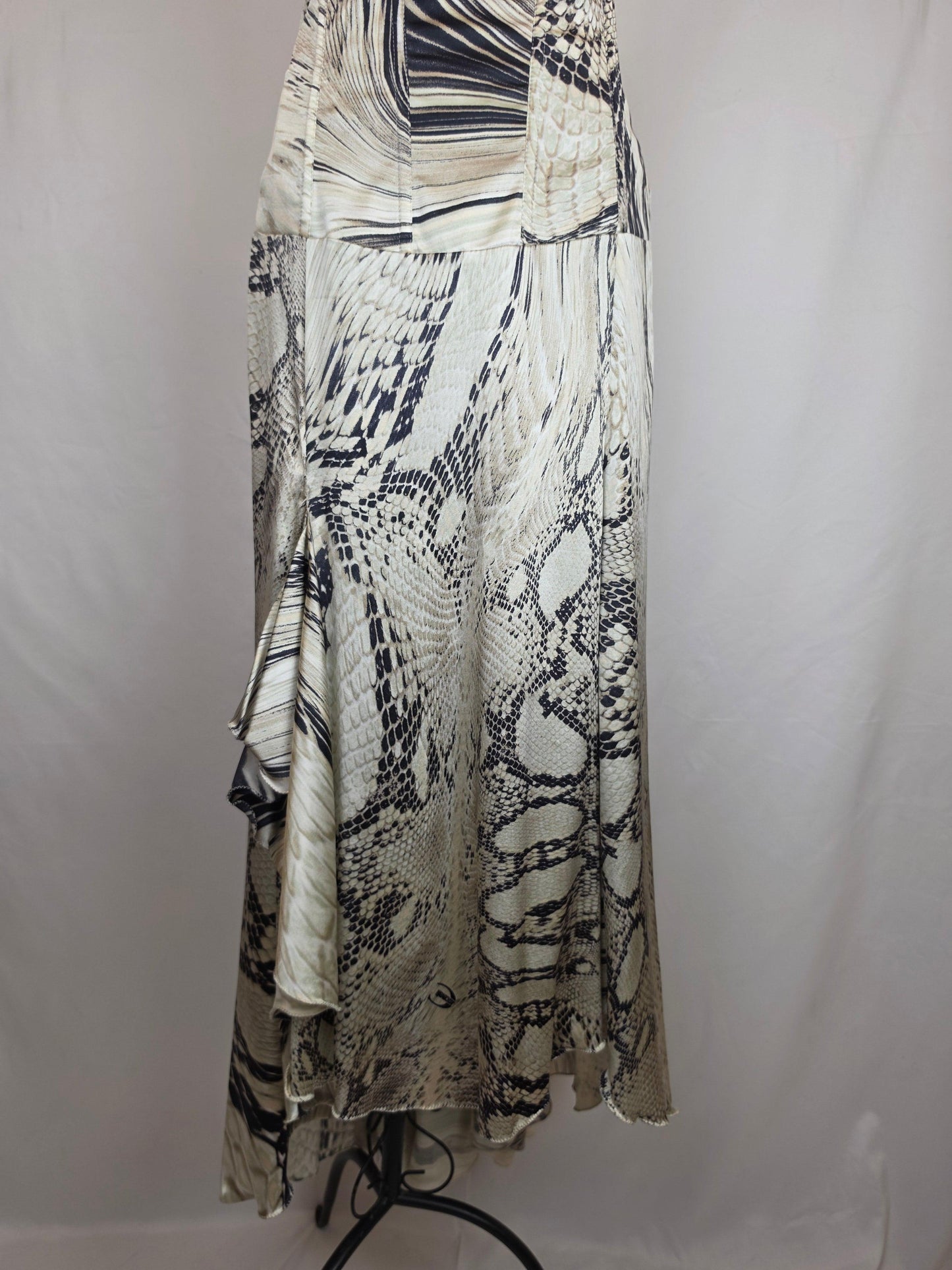 Just Cavalli Abito Lungo Vintage in Misto Seta Animalier - Pally Vintage Closet