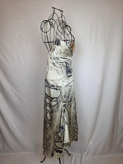 Just Cavalli Abito Lungo Vintage in Misto Seta Animalier - Pally Vintage Closet