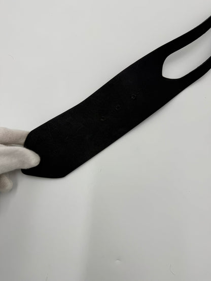 Just Cavalli Cintura Nera in Pelle con Fibbia Logo JC Dorato - Pally Vintage Closet