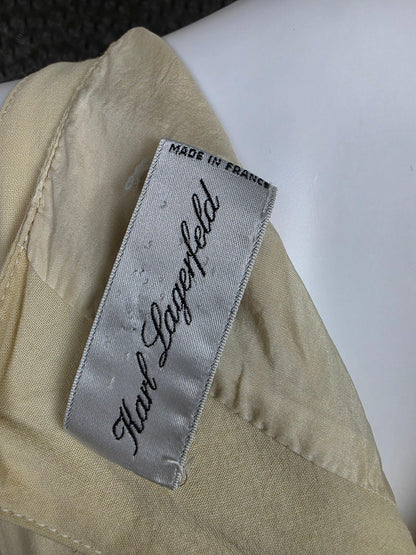 Karl Lagerfeld Abito Vintage in Crepe di Seta Avorio - Pally Vintage Closet