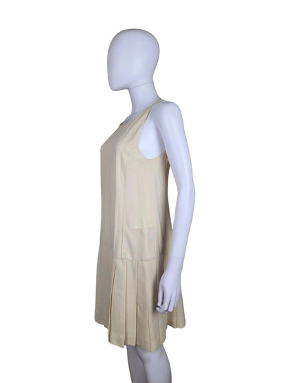 Karl Lagerfeld Abito Vintage in Crepe di Seta Avorio - Pally Vintage Closet