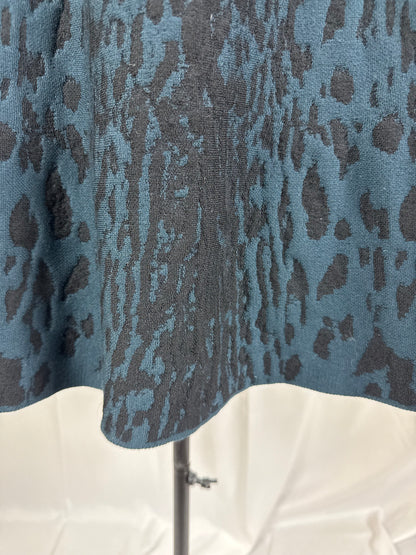 Lanvin Abito in Maglia Jacquard Leopardata Blu Navy - Pally Vintage Closet