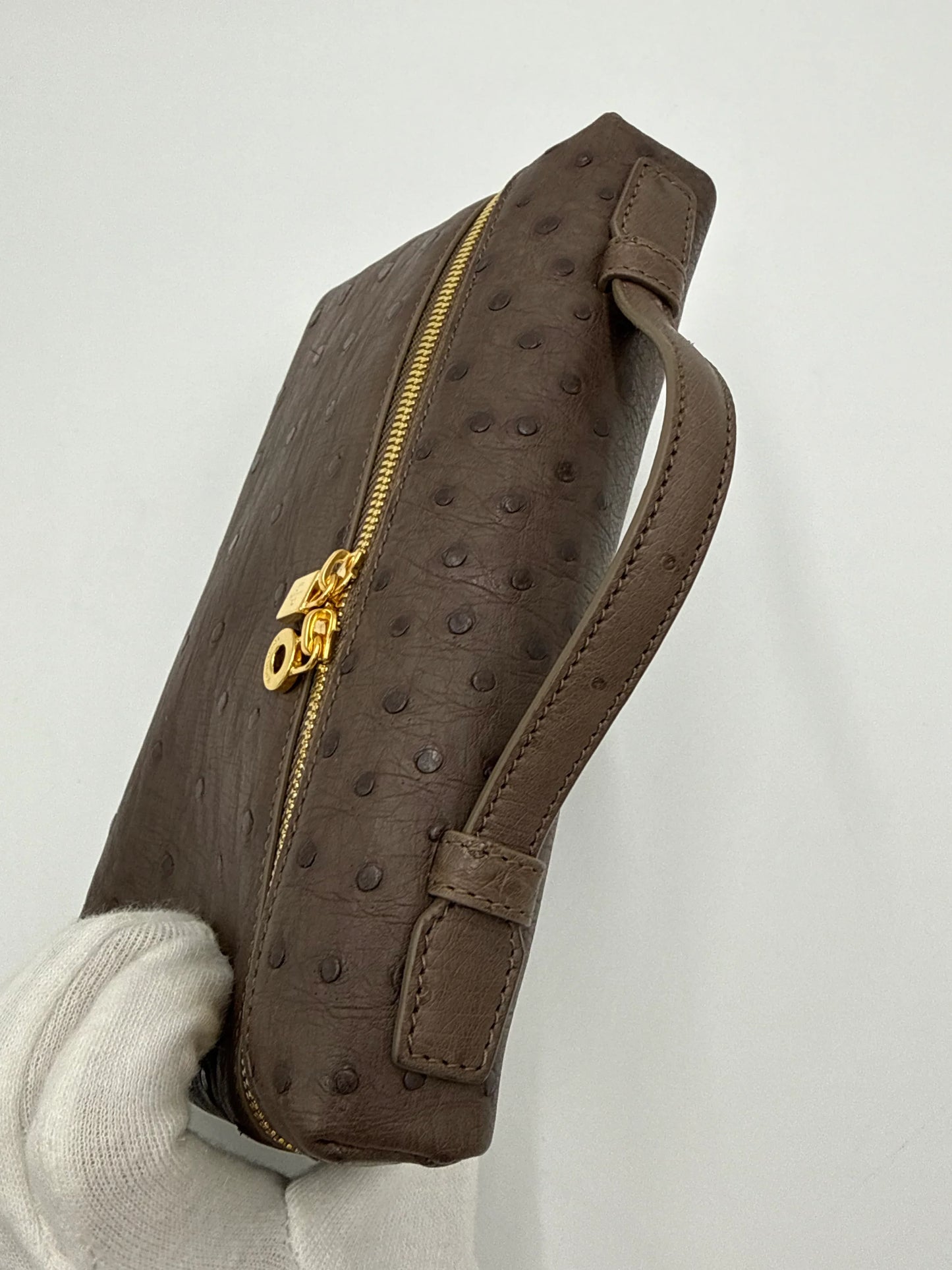 Loro-Piana-Borsa-Extra-Pocket-L19-Pelle-di-Struzzo-Taupe-70314482663748 - Pally Vintage Closet