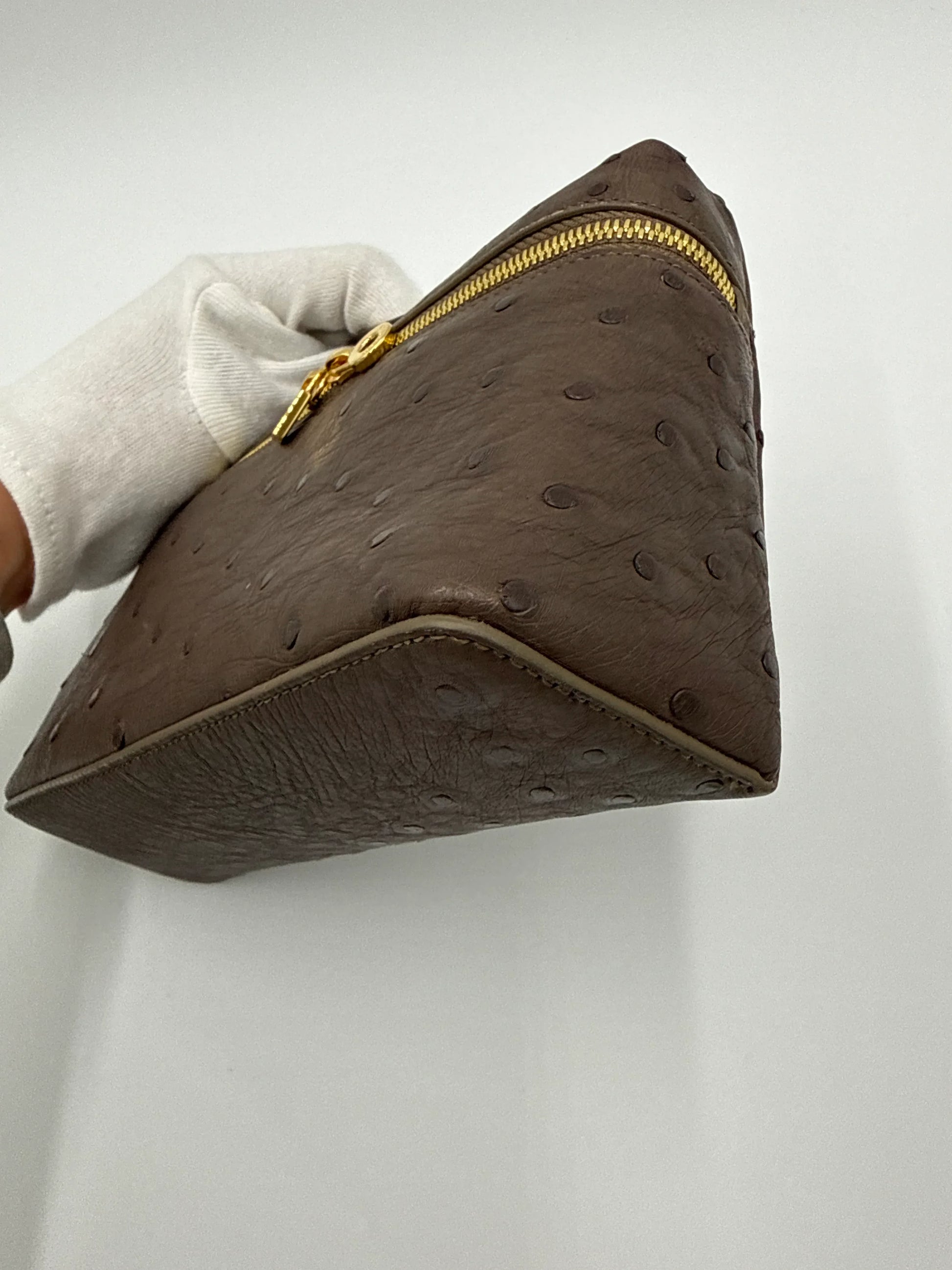 Loro-Piana-Borsa-Extra-Pocket-L19-Pelle-di-Struzzo-Taupe-70314482729284 - Pally Vintage Closet